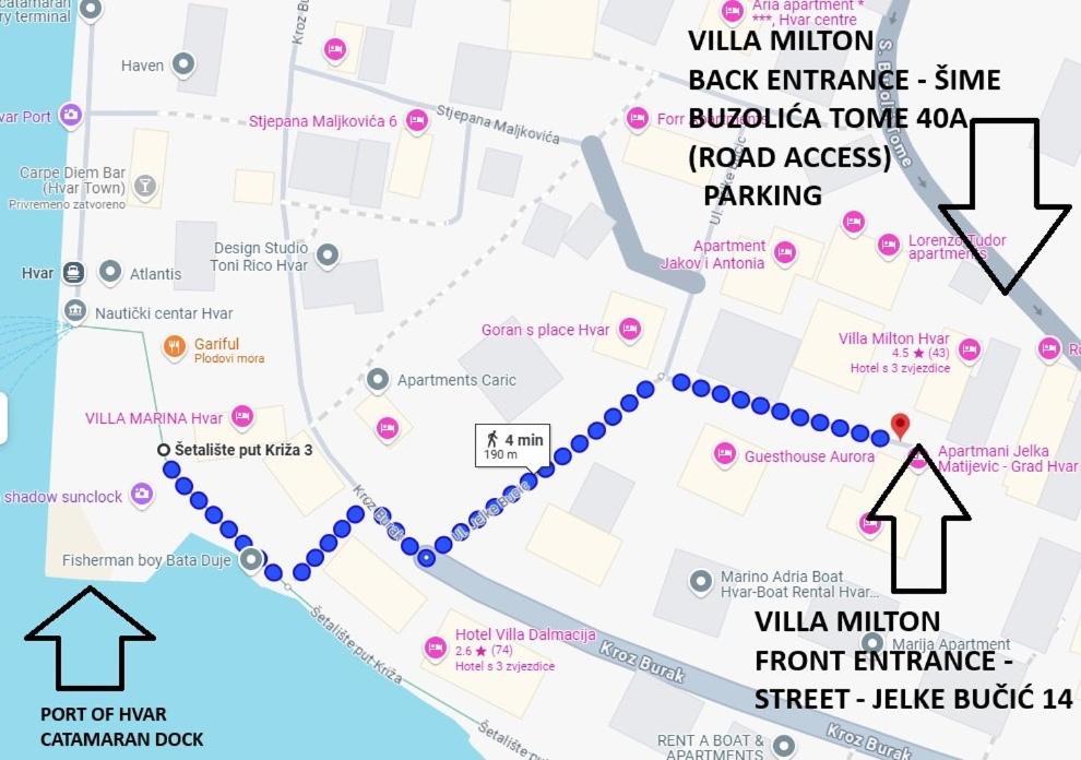 Villa Milton Luxe Hvar Hvar Town Eksteriør billede